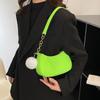 1Pcs Simple Light Weigh Underarm Bags Women'S Mini Felt Shoulder Bag Ergonomic Underarm Saddlebag Purse Shoulder Pouch