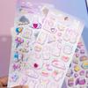 4 pcs Cartoon Animals Dream Bear Rabbit 3D Puffy Sticker Scrapbooking Diy Journal Stationery Sticker Cute Decor School Supplies