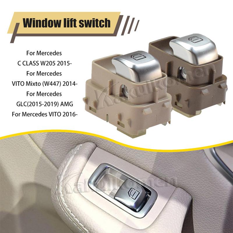 A2059051513 2059051513 Black/Beige/Brown Passenger Side Power Window Switch For Mercedes-Benz C V-Klasse Vito GLC W205 2014-