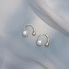 Premium sense niche design unique pearl earrings earrings temperament earrings new trendy popular stud earrings