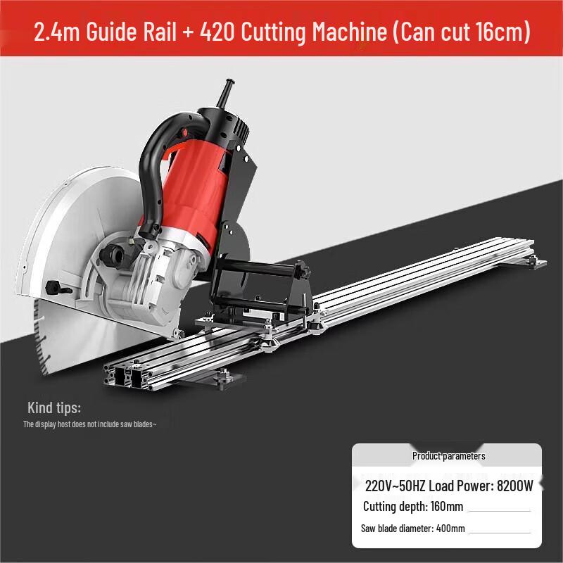 

Nuoshuer 420mm Wall Cutting Machine with 2.4m Track CN plug (adapter included)