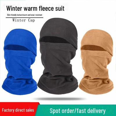 Maschera da ciclismo e scaldacollo in caldo pile polare per sport invernali all'aperto