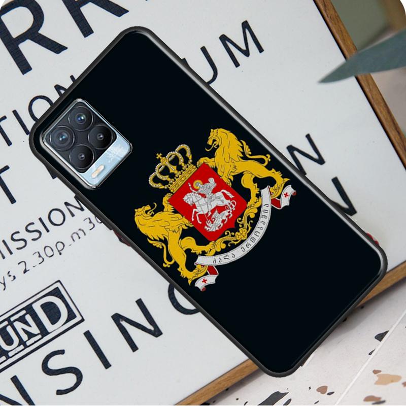 Georgia Flag Back Case For Realme 8i 8 Pro GT Neo 2 Master C15 C21 Coque For OnePlus 8T 9R Nord2 9 Pro