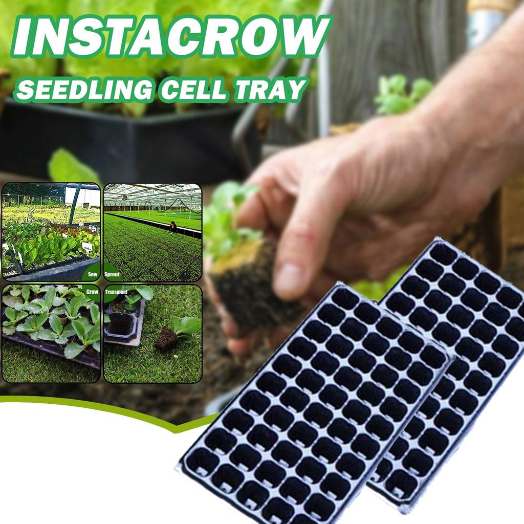 50 Cells Seedling Trays-   Plastic Gardening Germination Trays