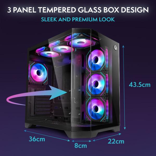 Vibox IX-592 Gaming PC • AMD Ryzen 7 7800X3D 5.0 GHz • Nvidia RTX 5080 16GB • 32GB RAM • 1TB NVMe SSD • Windows 11 • WiFi 6 + Bluetooth 5.4