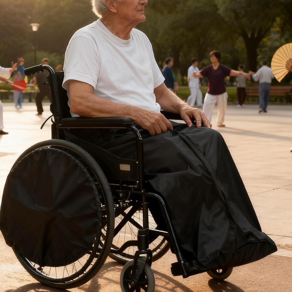 Lap Blankets For Elderly Wheelchair Windproof Waterproof Foot Leg Recliner Cover Wheelchair Knee Blanket Coat For Women Men