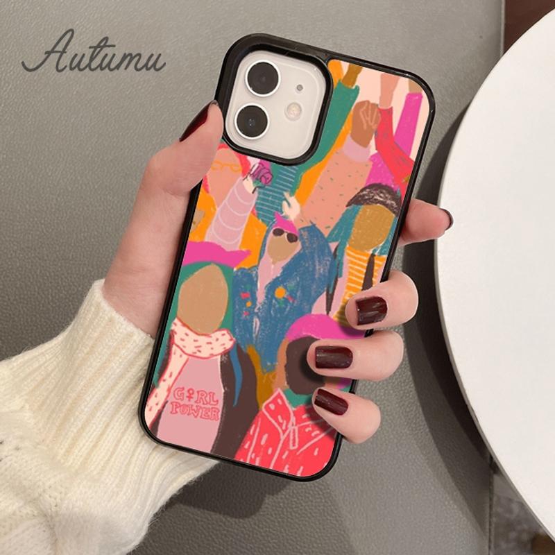 Feministische Feminismus-Telefonhülle für iPhone 11 12 13 14 Pro Max Mini X XR XS SE 2020 6S 7 8 Plus Samsung Galaxy S21 S22 Cover Shell