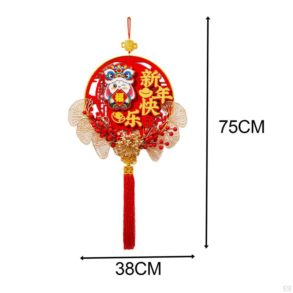 Chinese Year Decoration Party Supplies with Tassel Traditional Hanging Ornament for Tree