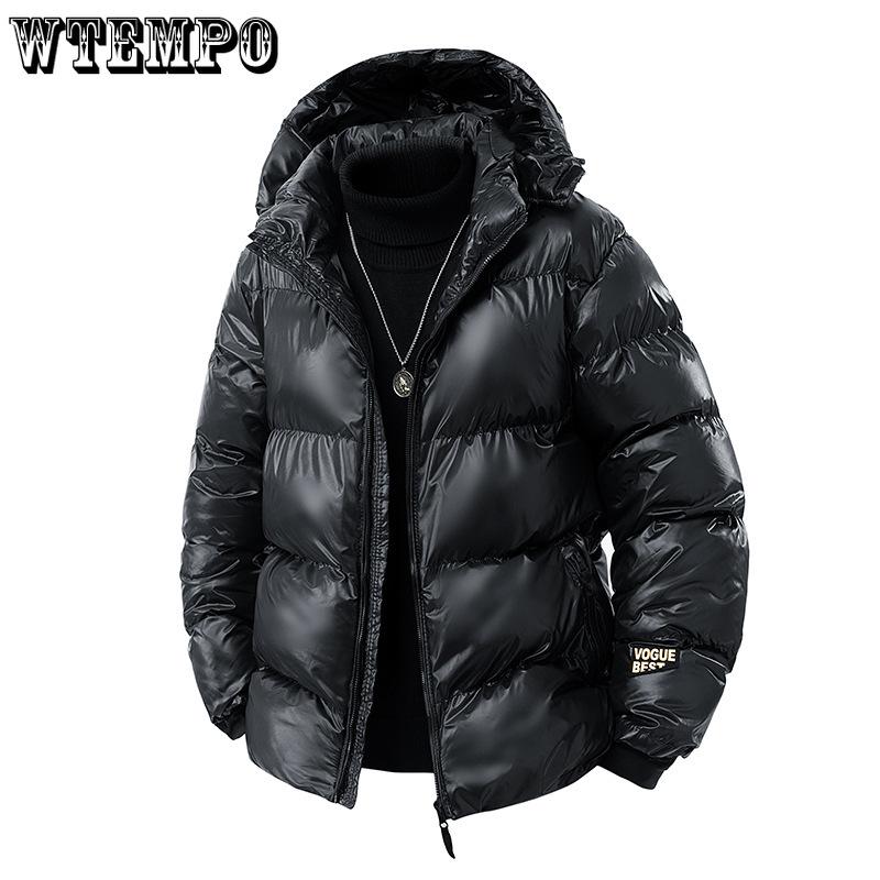 Solid-color Warm Down Jackets for Men Couple Outdoor Mountaineering Jackets Cotton-padded Jackets Thickened Autumn and Winter Windbreakers for Men