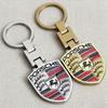 UQMW3 Car Emblem Keychain H Buckle Double-sided Key Ring For Cayenne Panamera Macan 911 718 Taycan Boxster Cayman 918 Pajun