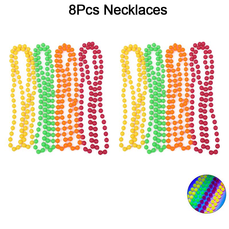 4-32 Stück Fluoreszierende UV Neon Halskette Armband Schwarzlicht Leuchten Party Dekoration Kinder Geschenk Geburtstag Hochzeit Halloween Foto Requisiten