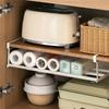 Adjustable Shoe Rack Under-Shelf Holder With Hanging Basket For Home Shoe Cabinet Space-Saving Layered Organizer