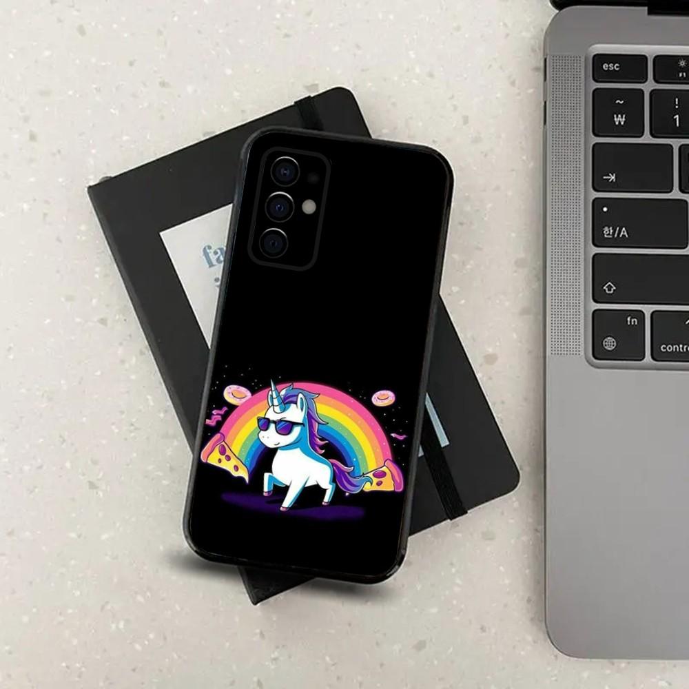 Unicorn cartoon Cute Phone Case For Samsung S24,S21,S22,S23,S30,Ultra,S20,Plus,Fe,Lite,Note,10,9,5G Black Soft Cover