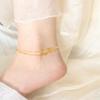 S119 - Gold Double-Layer Anklet