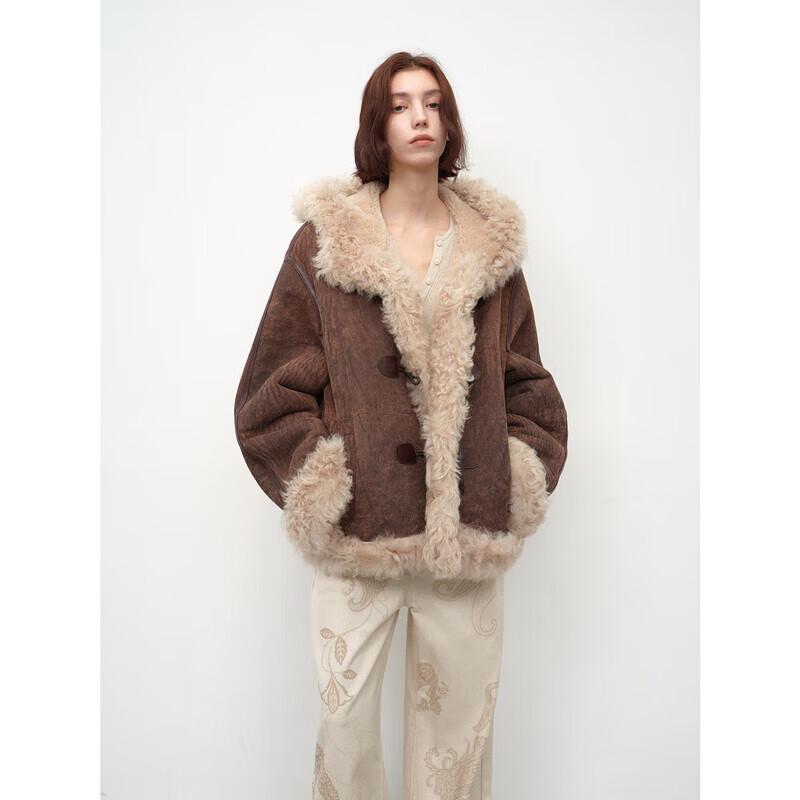 

Women s Hooded Shearling Winter Coat