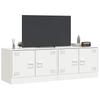 TV Cabinets (2 pcs) White 67 x 39 x 44 cm Steel