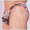 Men'S Camouflage Thong Briefs Sexy Low Waist Slip Breathable Underwear Shaping U Bulge Pouch Man Lingeries Exotic Lingeries