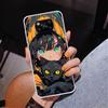 Anime Girls Cute Black Cat Phnoe Case for Xiaomi Poco X5 X6 X7 Pro X4 Gt F7 Ultra M8 M7 Redmi 15C 15 13C 13 12C 12 Unique Cover