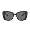 Chanel Letter Hollow Temples Plastic Irregular Shape Sunglasses Women's Black
