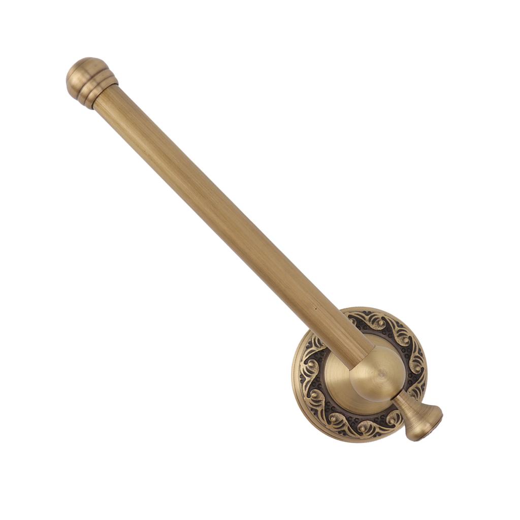 Brass Toilet Paper Holder Antique Vintage Wall Mount Tissue Roll Bar Bathroom Accessories