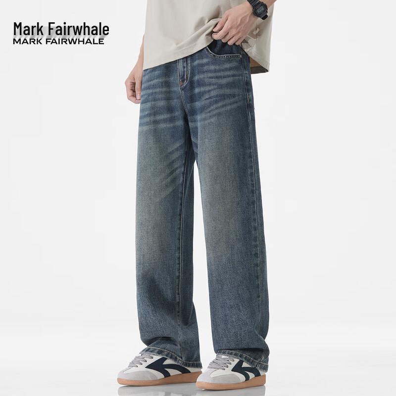 Mark Fairwhale Men's Loose Straight-Leg Jeans