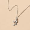 Snake Pendant Necklace For Women With Zinc Alloy Animal Design Summer Fashion Accessory