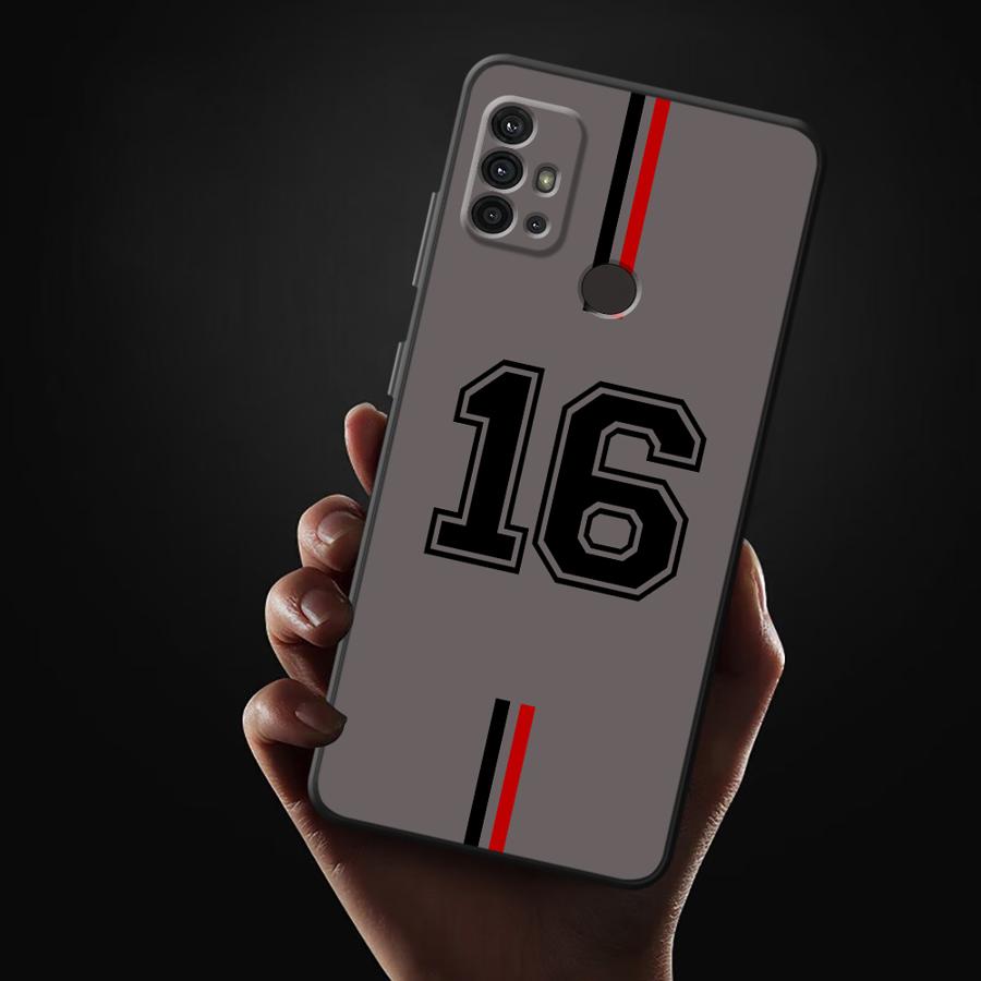 FootBall Number Case for Motorola Moto G73 G50 G51 Edge 20 Pro 30 Lite G53 G30 G22 Edge40 G71 G52 G32 G60s Phone Cover