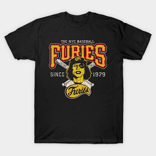 

Men Black Print T-shirt Baseball Furies From Warriors Dks Worn No-Cut Transfer Paper Print Cotton Tshirt XL чорний