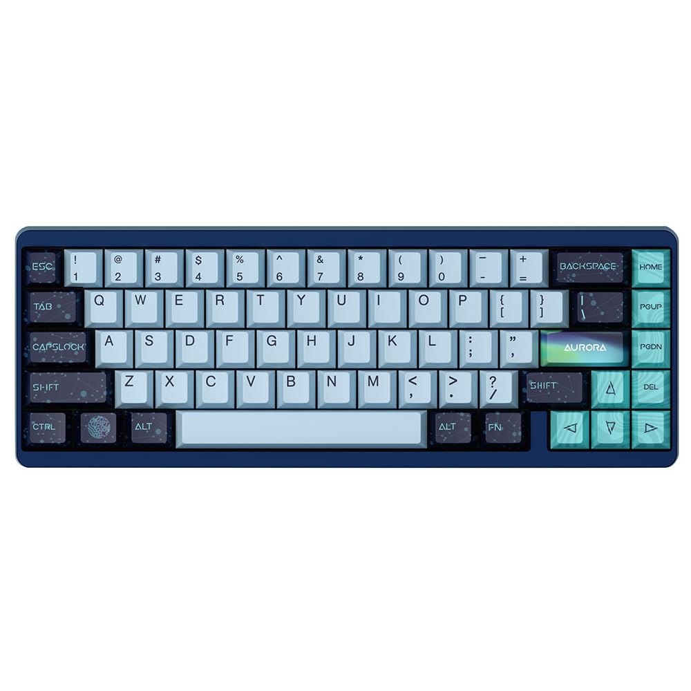 

Varmilo Muse 65 Aurora Gaming Keyboard with Rapid Magnetic Hot Official Japanese Distributor Warranty 65% Trigger, Switches, Swap, синій
