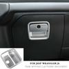 For Jeep Wrangler JL JT 2018+Silver Co-Pilot Storage Glove Box Handle Cover Trim