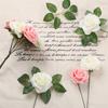 25pcs 8cm PE Foam Artificial Rose Flowers Fake Flower Wedding Decor DIY Scrapbooking Craft Home Decoration
