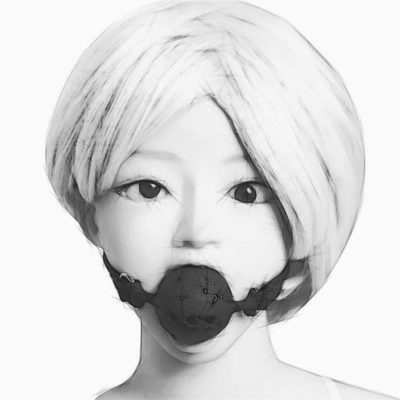 3 Colors Faux Leather Mouth Gag Adjustable Silicone Ball Adult Flirting Fetish Roleplay Game Props Couples BDSM Bondage Sex