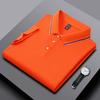Polo da Uomo e da Donna Estate Nuove T-shirt a Collo Rigato Splicing Colore di Alta Qualità Business Tinta Unita Maniche Corte