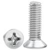200/10PCS Stainless Steel Counterbore Machine Tooth Screw Phillips Mechanical Thread Flat Head Screws Woodworking Fasteners
