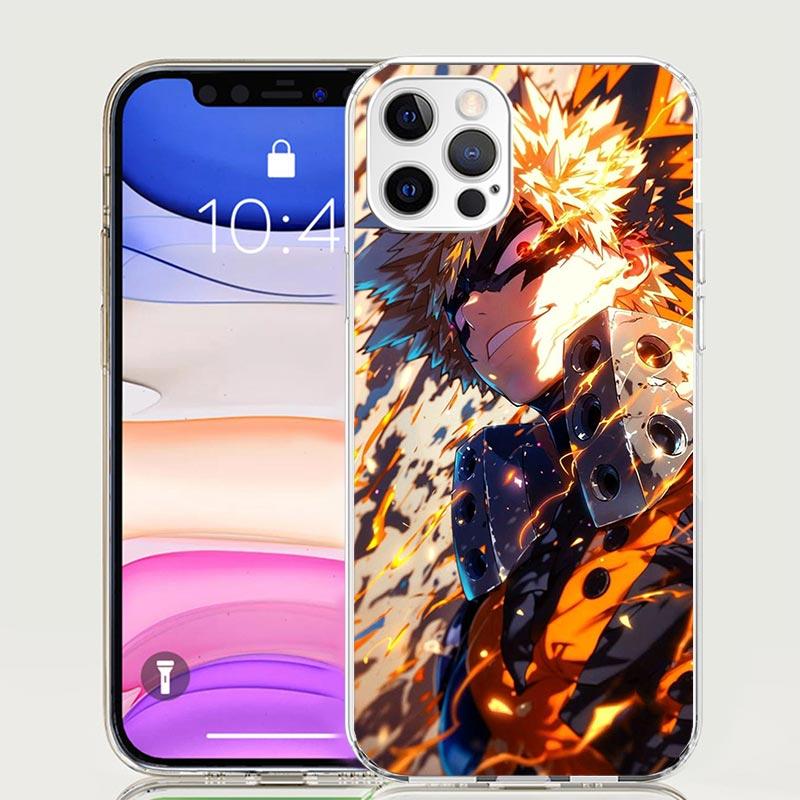 Bakugou Katsuki MHA My Hero Phone Case For iPhone 17 Air 16 15 Plus 11 14 Pro Max 13 Mini 12 7 8 + SE Pattern Art Customized Cov