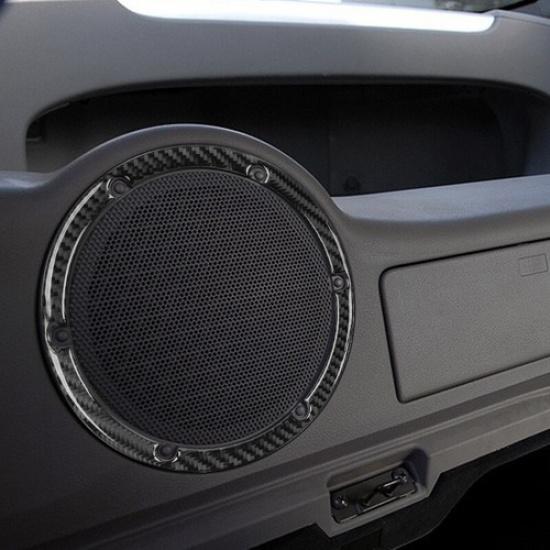 2Pcs Carbon Fiber Interior Rear Speaker Cover Trim For Nissan 350Z 2003-2009