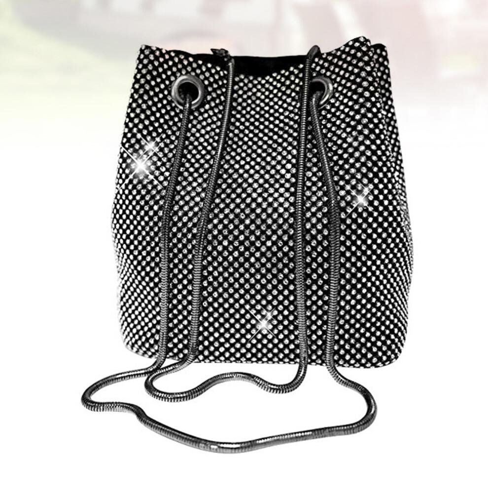 Crossbody Bag Sequined Bucket Bag Rhinestone Clutches For Women