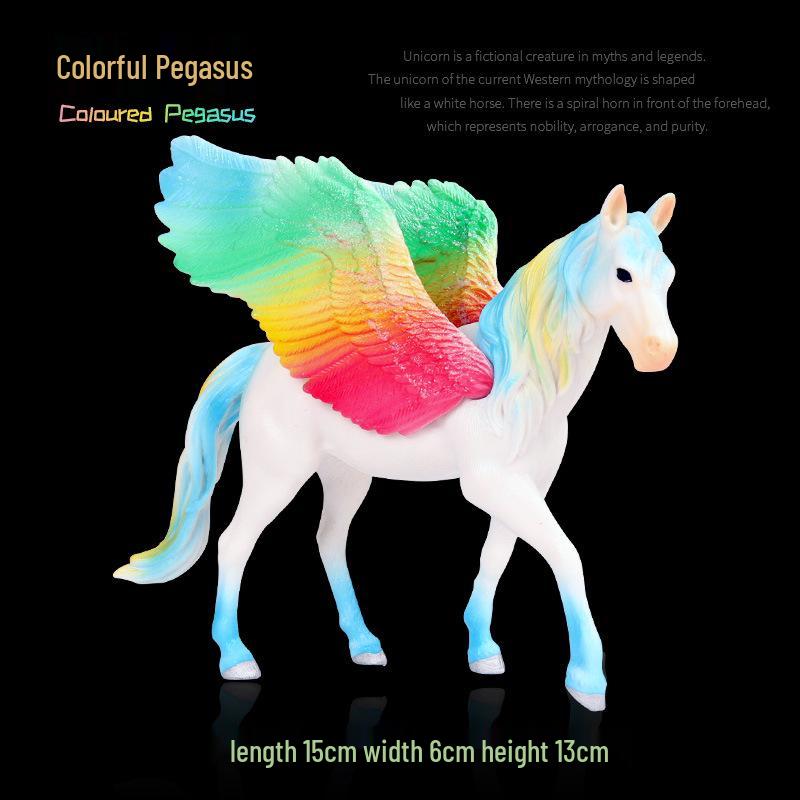 European Mythical Pegasus Unicorn Toy Model: Elf, Mythical Creature, Magic Beast 