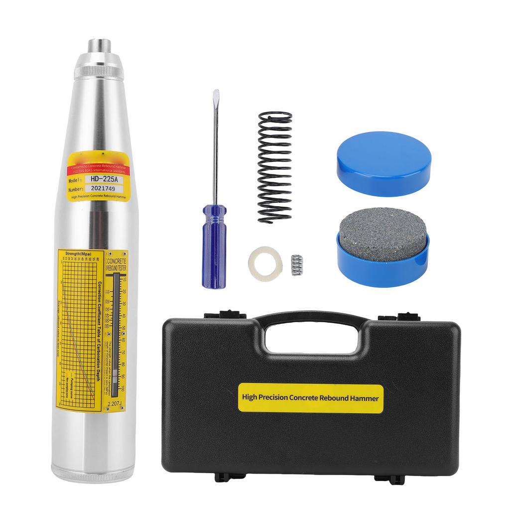 Betonowy Młotek Schmidta Tester 10 70MPa 1450 10150psi Resiliometr Tester Wytrzymałości Betonu do Ściany Budowlanej Drogi