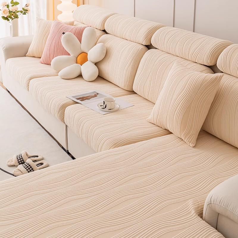 Universal Non-Slip Sofa Slipcover, Full Wrap, Anti-Cat Scratch, Elastic Design for All Seasons