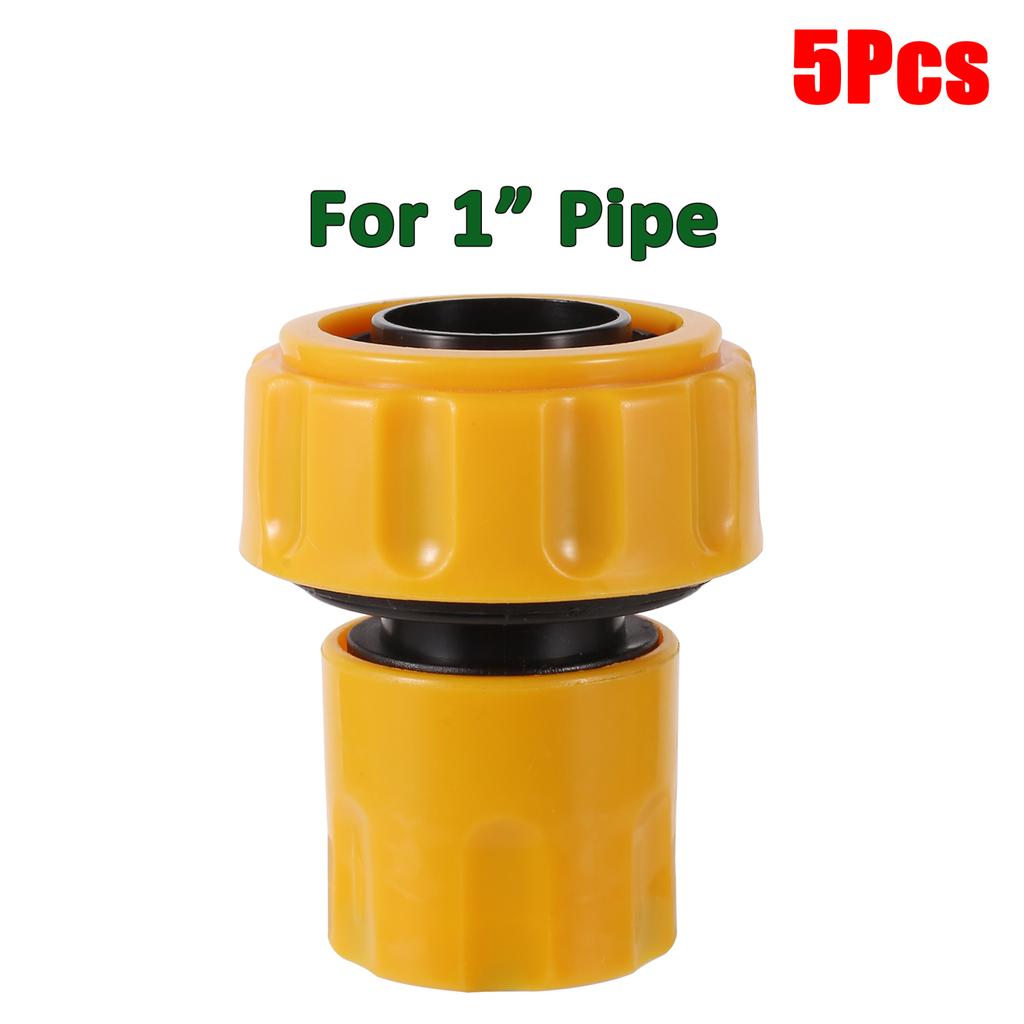 5Pcs Garden Water Quick Connectors 1/2" 3/4" 1" Pipe Fast Release Coupler Irrigation Car Washing Pipe Extension/Repair Joint