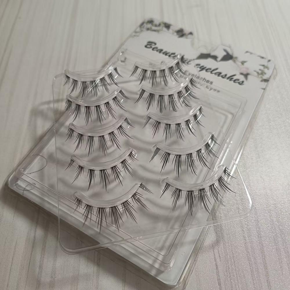 

Натуральные накладные ресницы Fairy с прозрачным тонким стержнем
