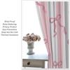 Stripe Curtains Red Ribbon Bow Stripes White Pink Background Window Treatments Insulated Drapes Panels Thermal Made Of Polyester
