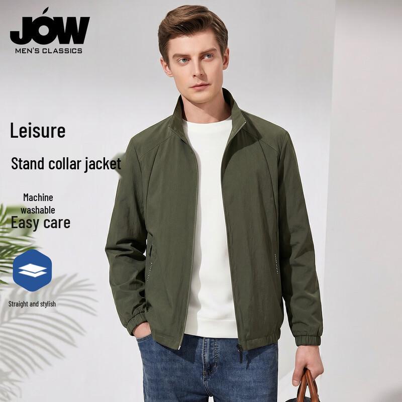 JOW Men s Business Casual Stand Collar Jacket L