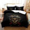 Roses and Skulls All Season Twin Bedding Set Single Twin Full Queen King Size Bed Set Aldult Kid Bedroom Duvetcover Sets Anime