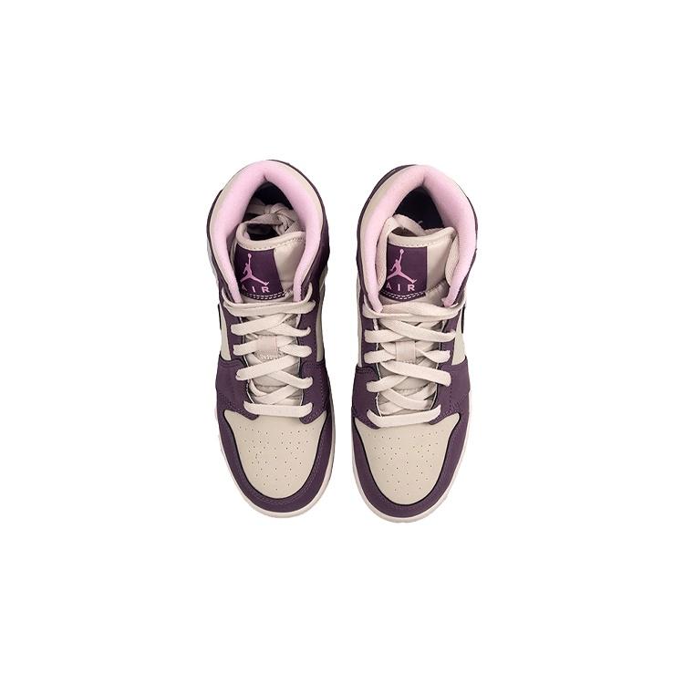 (GS) Air Jordan 1 Retro Mid 'Pro Purple' Kids' 555112-500