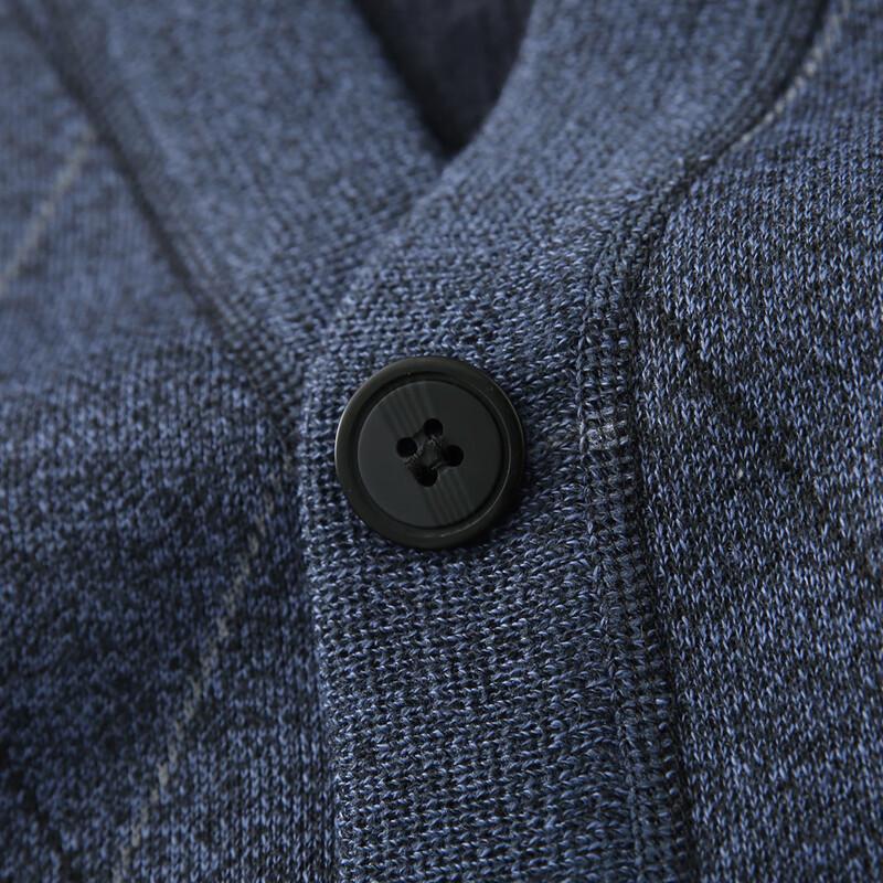 XueZhongFei Men's V-Neck Knit Cardigan Sweater