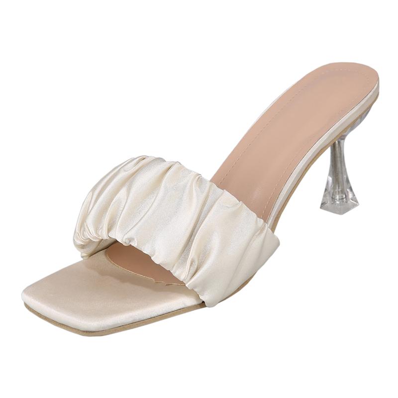 Slippers Women 2025 Summer Luxury Casual Slippers Rubber Flip Flops Butterfly Knot Heeled Fashion Mules Slides Chausson Femme