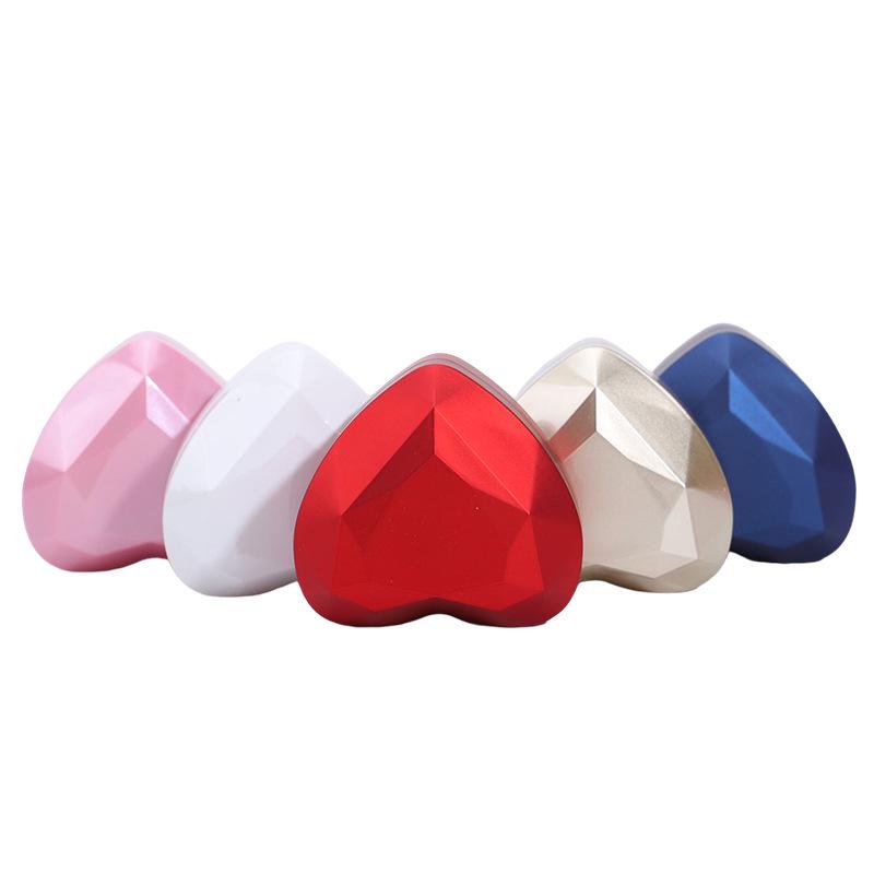 Creative Heart-Shaped LED Jewelry Box for Rings, Necklaces, and Pendants
