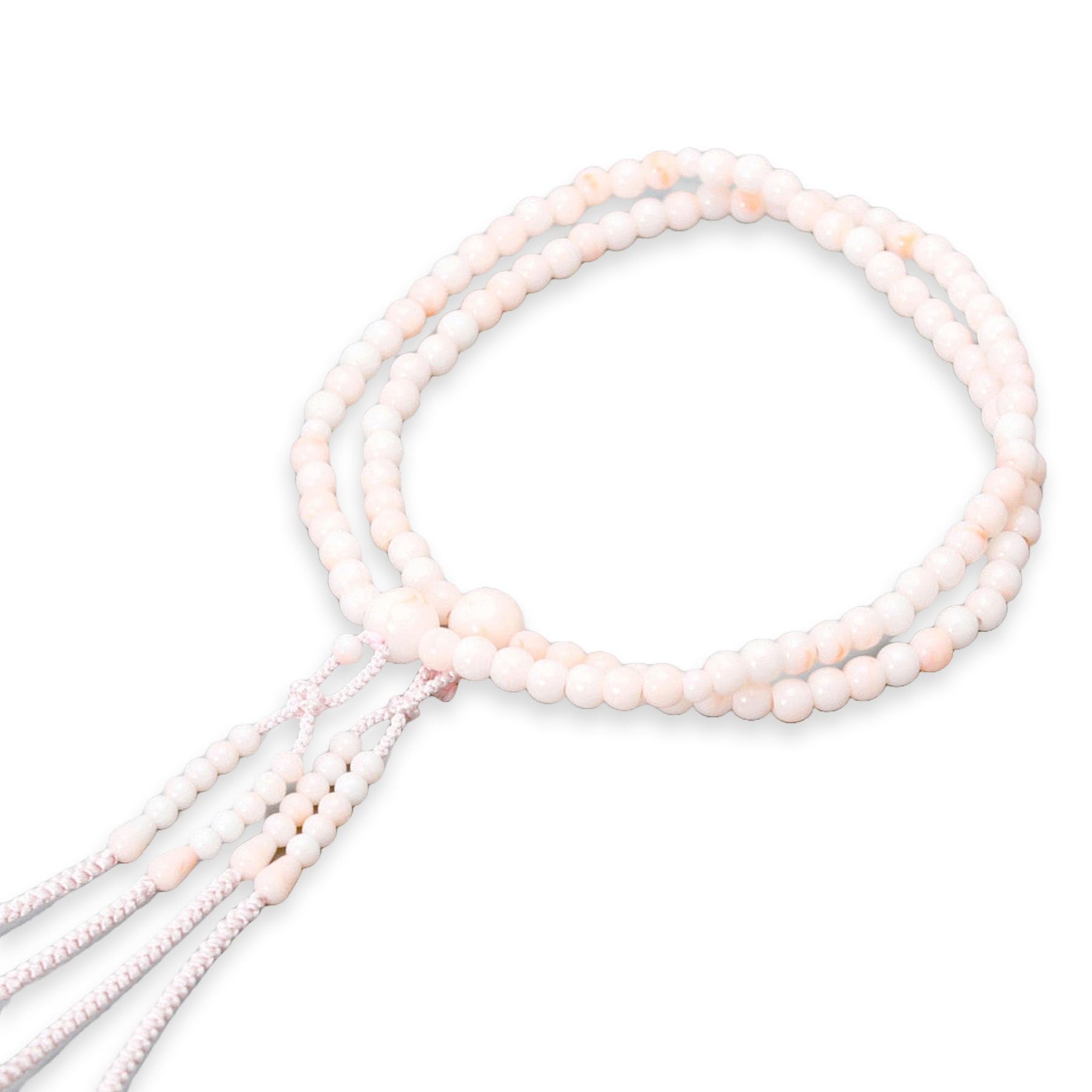 

Women s Double-Strand Kyoto Buddhist Prayer Beads, Pink Coral Odamaki Acrylic, Shingon Buddhism, Funeral, Buddhist Altar, Mourning, Wake, Grave